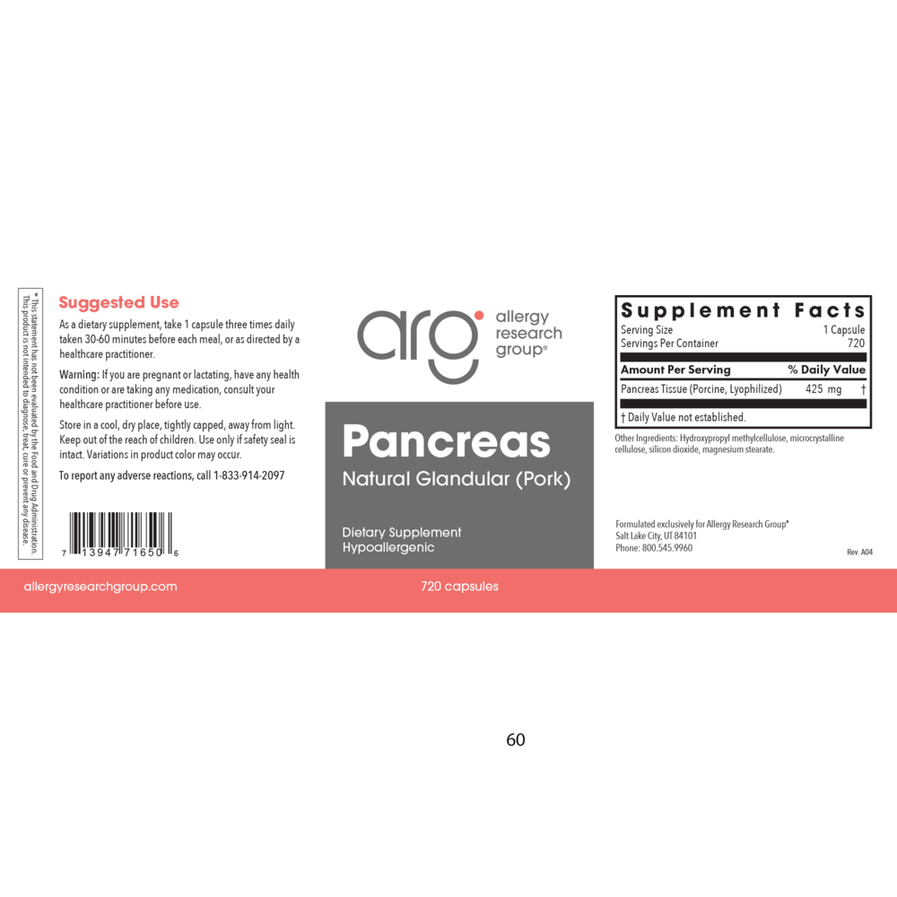 Product image for Pancreas Natural Glandular Pork.