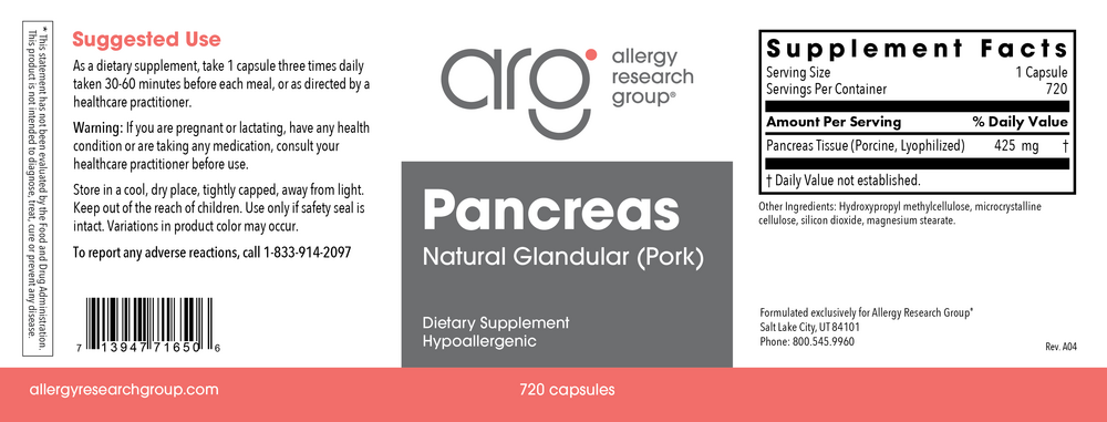 Product image for Pancreas Natural Glandular Pork.
