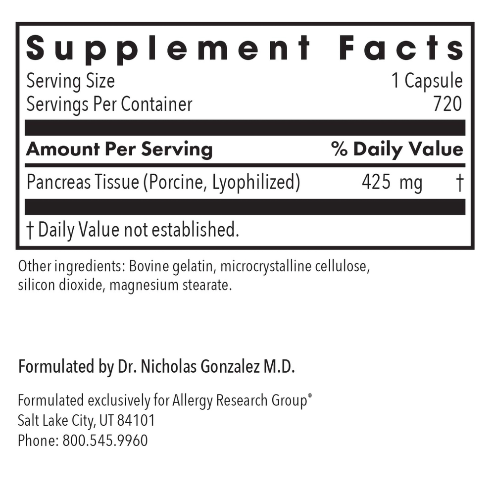 Product image for Pancreas Natural Glandular Pork.