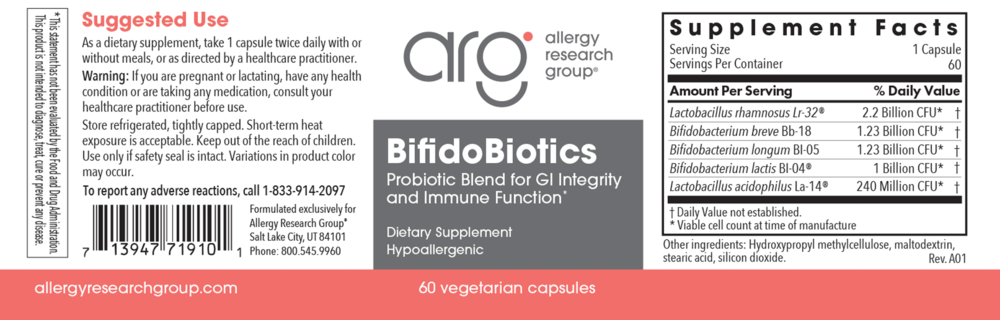 Product image for Bifido Biotics.