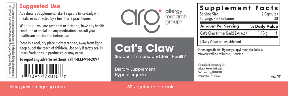 Product image for Cats Claw.