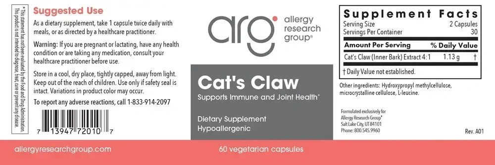 Product image for Cats Claw.