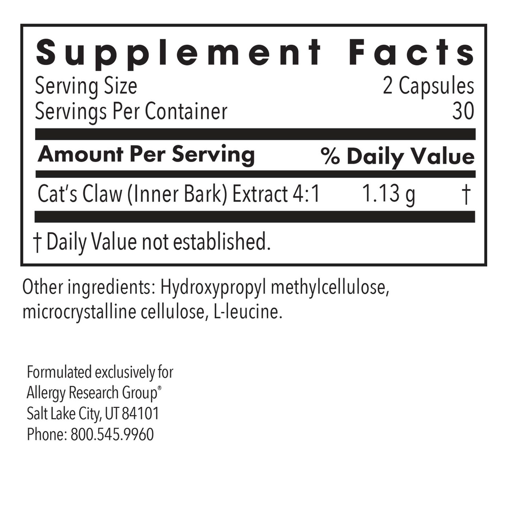 Product image for Cats Claw.