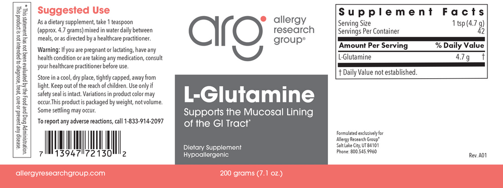 Product image for L-Glutamine Powder.