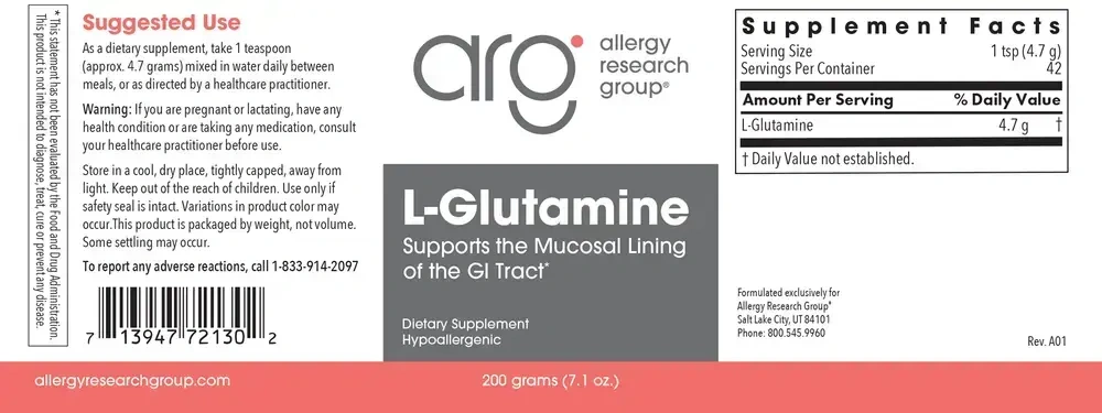 Product image for L-Glutamine Powder.