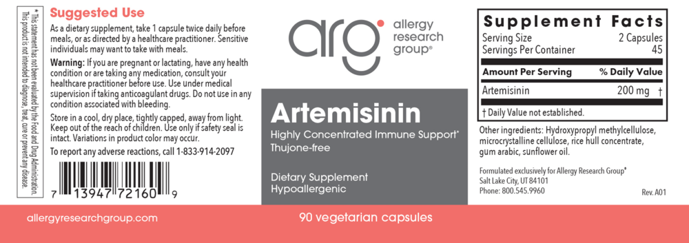 Product image for Artemisinin.