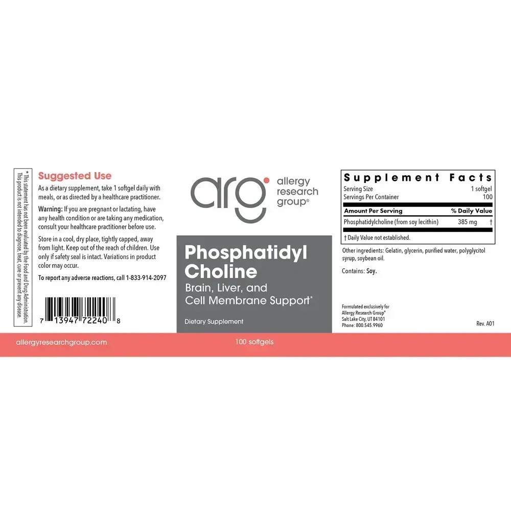 Product image for Phosphatidyl Choline 385mg.