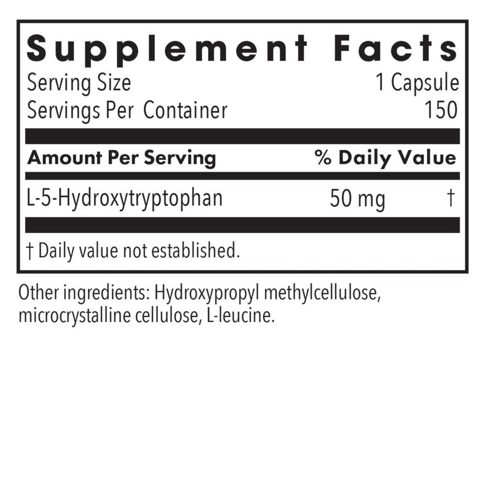 Product image for 5-HTP 50mg.