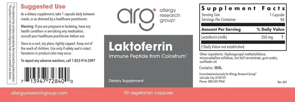 Product image for Laktoferrin 350mg.