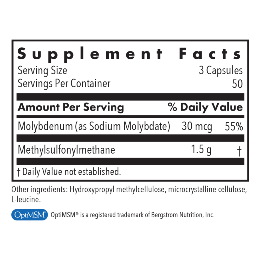 Product image for MSM 500mg.