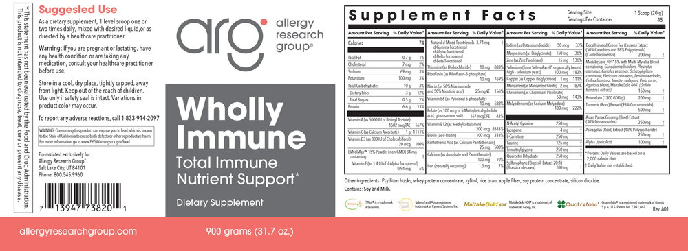 Product image for Wholly Immune.