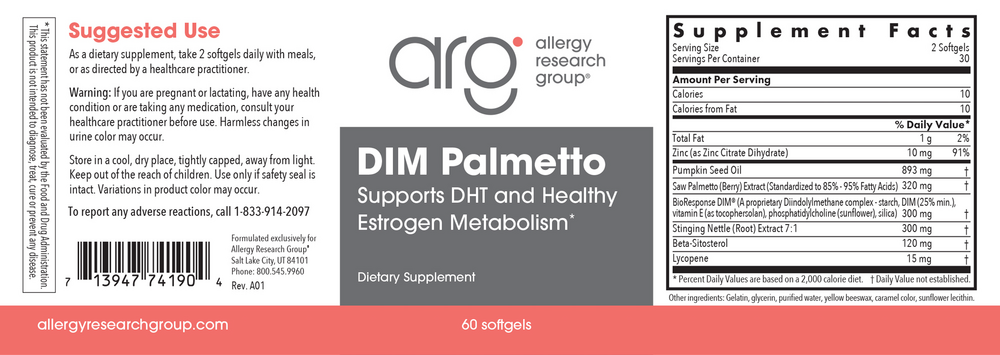 Product image for DIM Palmetto Detox Formula.