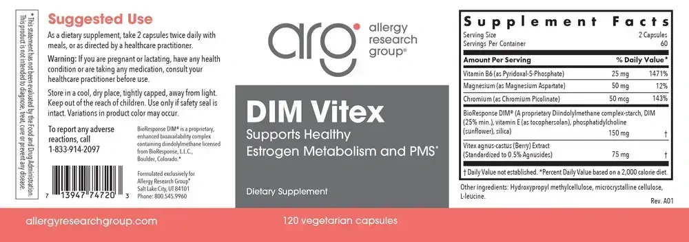 Product image for DIM Vitex Hormone Detox.