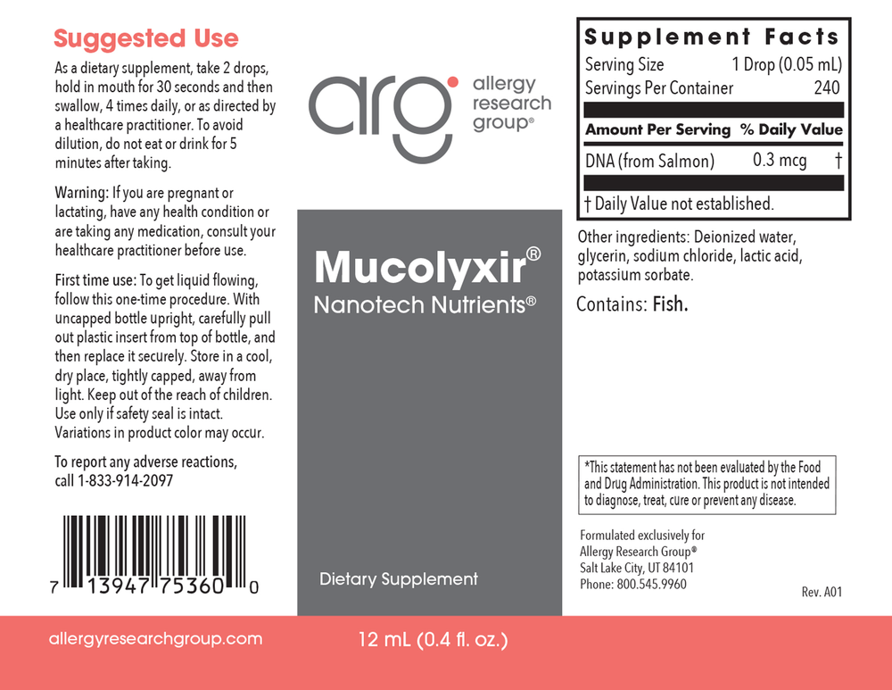 Product image for Mucolyxir® 12 mL.