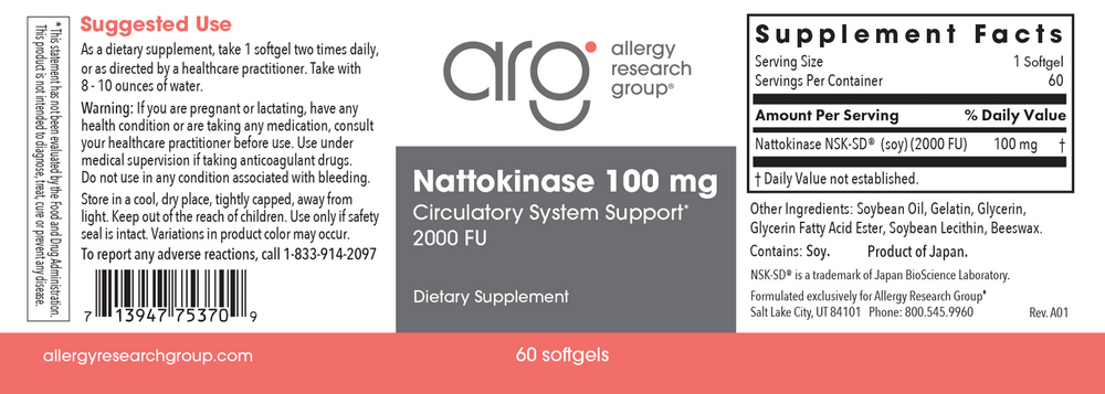 Product image for Nattokinase Circulatory Systemic Enzymes.