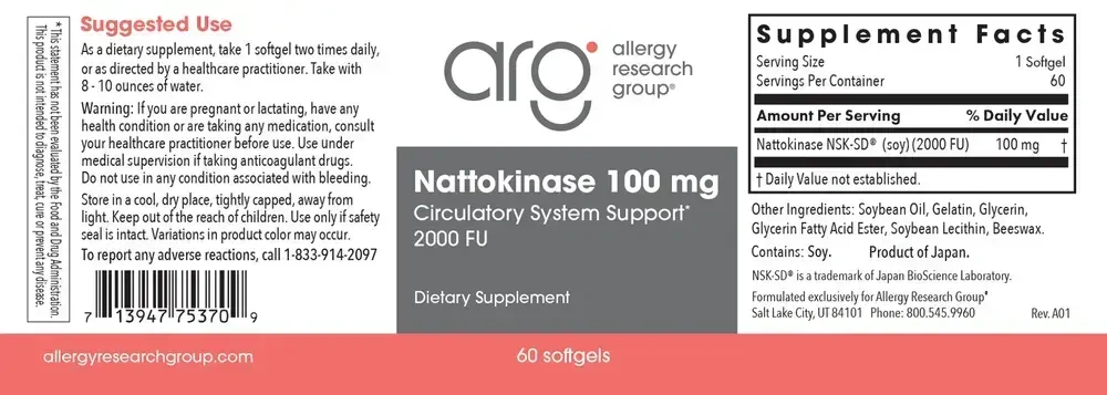 Product image for Nattokinase Circulatory Systemic Enzymes.