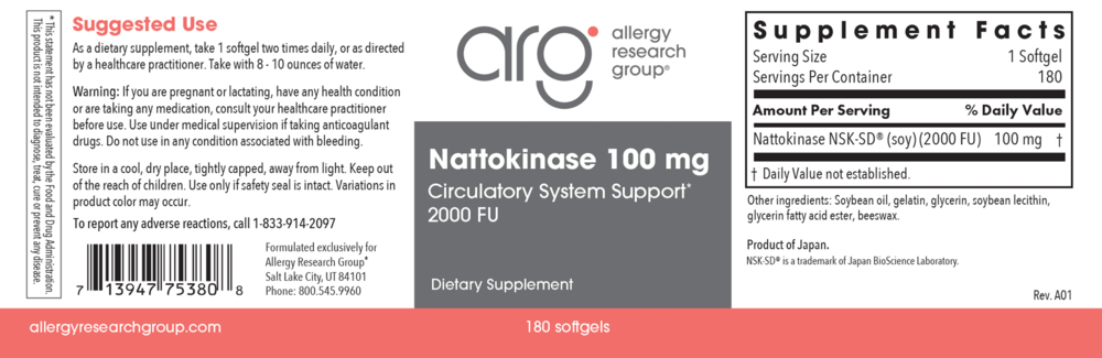 Product image for Nattokinase Circulatory Systemic Enzymes.