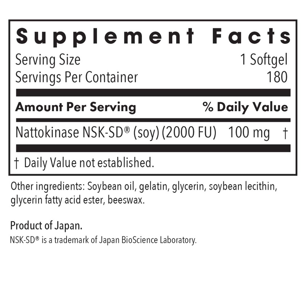 Product image for Nattokinase Circulatory Systemic Enzymes.