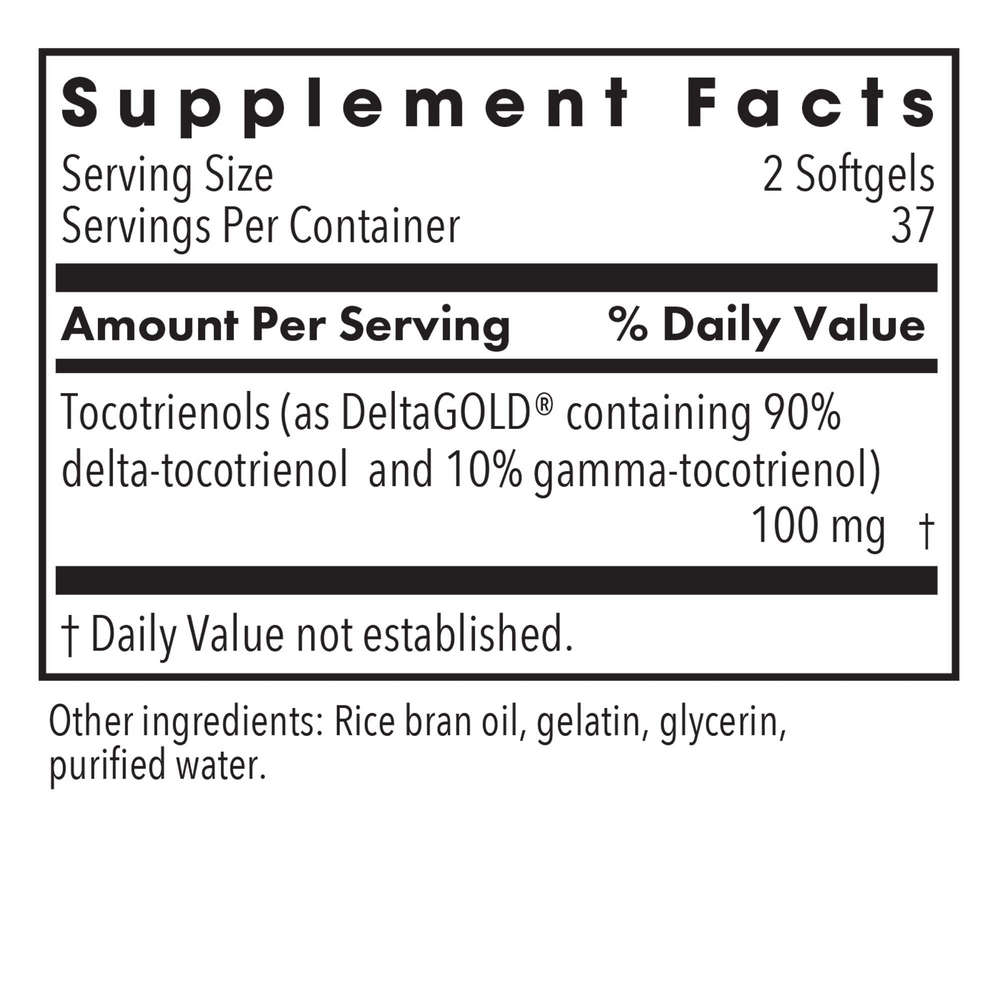 Product image for Delta-Fraction Tocotrienols 50mg.