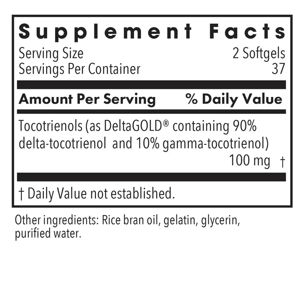 Product image for Delta-Fraction Tocotrienols 50mg.