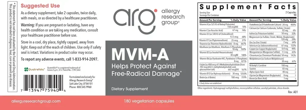 Product image for MVM-A Antioxidant Protocol.
