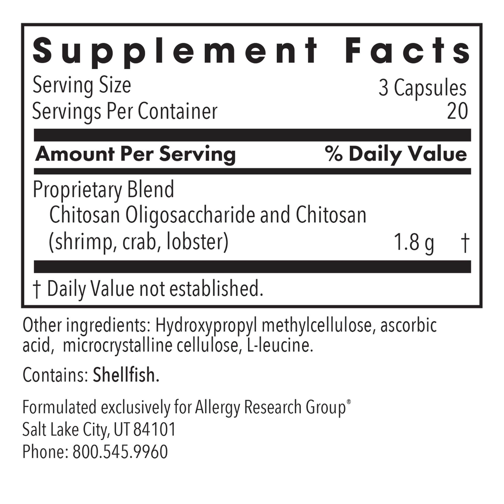 Product image for MicroChitosan 650mg.