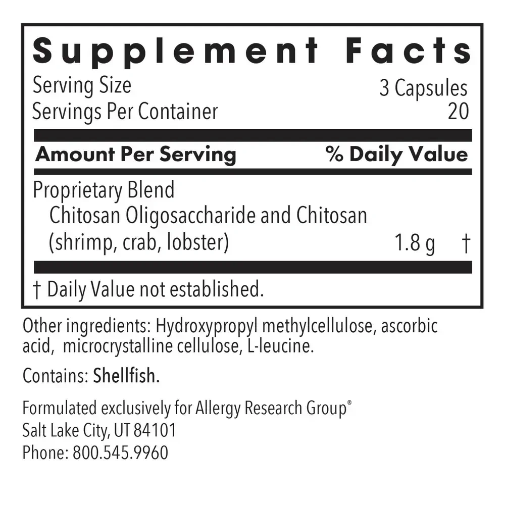 Product image for MicroChitosan 650mg.