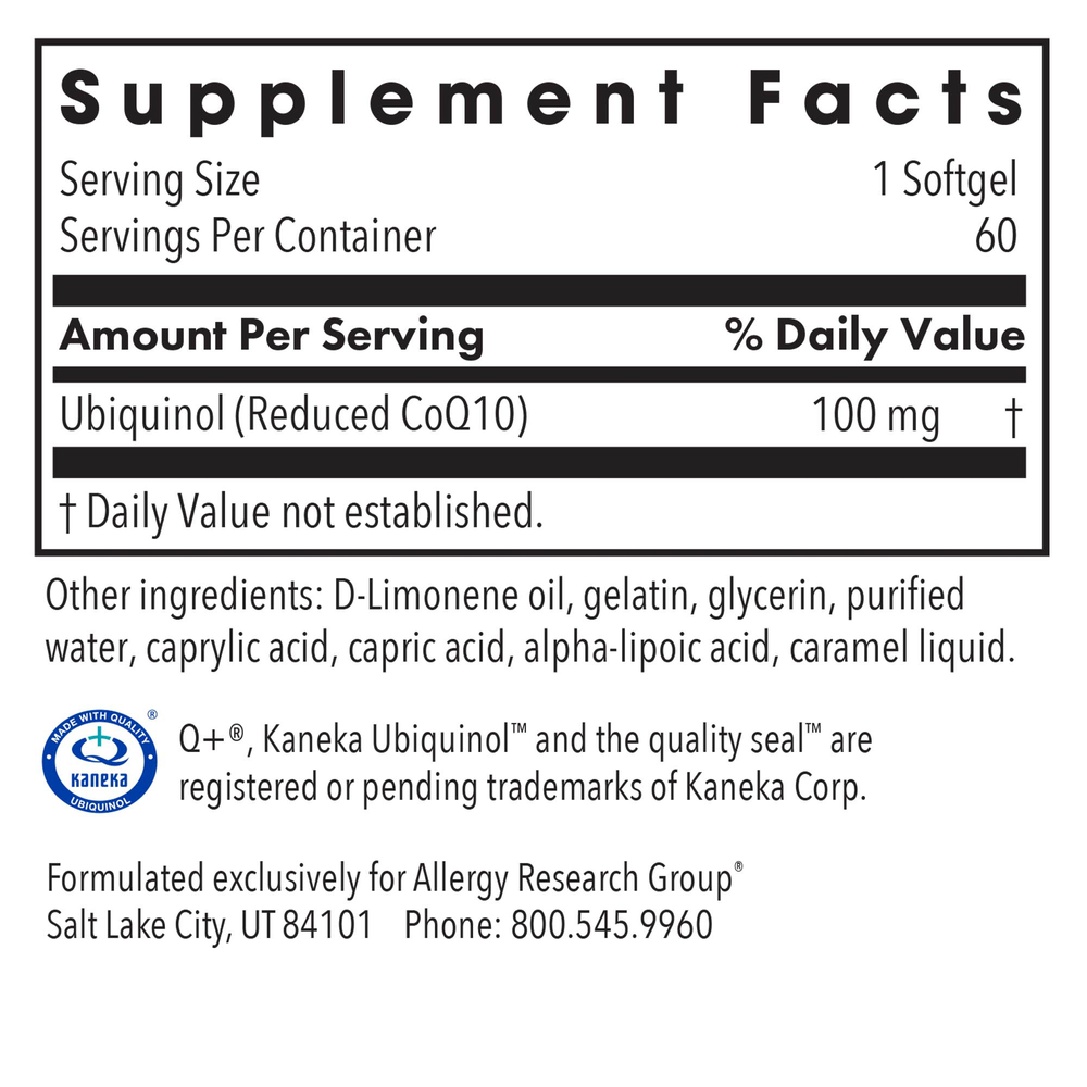Product image for CoQH-CF® Ubiquinol.