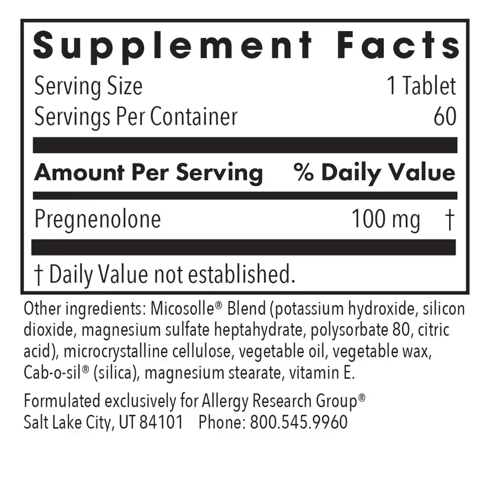Product image for Pregnenolone 100 Hormone Support.