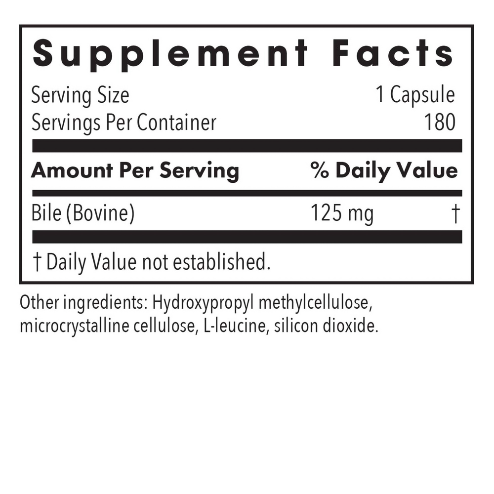 Product image for Ox Bile 125 mg Digest.