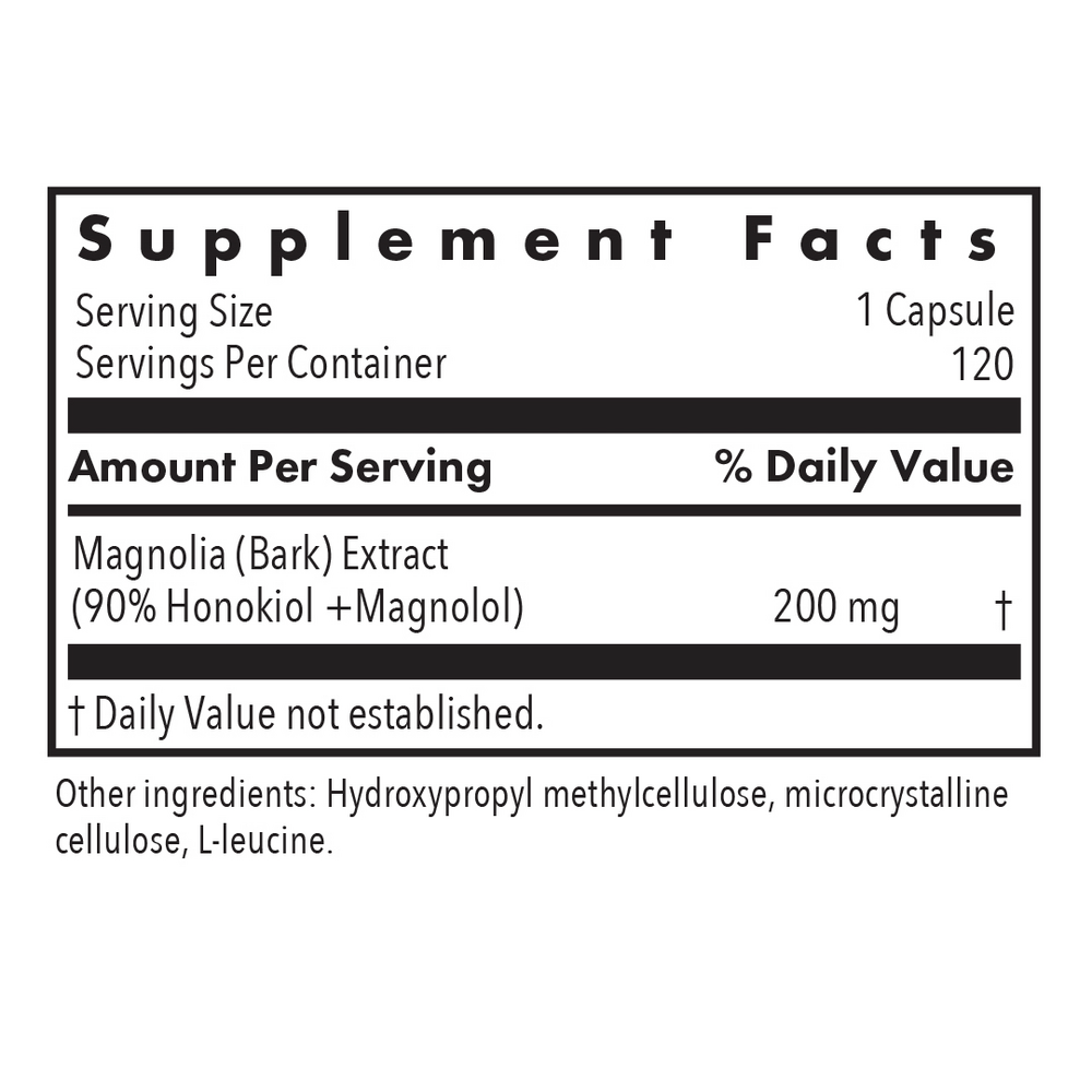 Product image for Magnolia Extract Honokiol + Magnolol 90%.