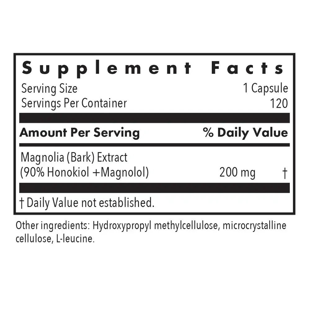 Product image for Magnolia Extract Honokiol + Magnolol 90%.