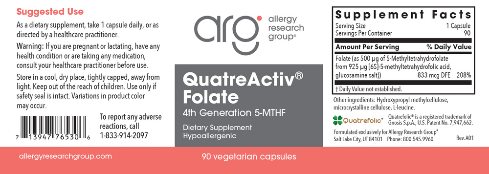 Product image for QuatreActiv® Folate (4th Generation 5-MTHF).