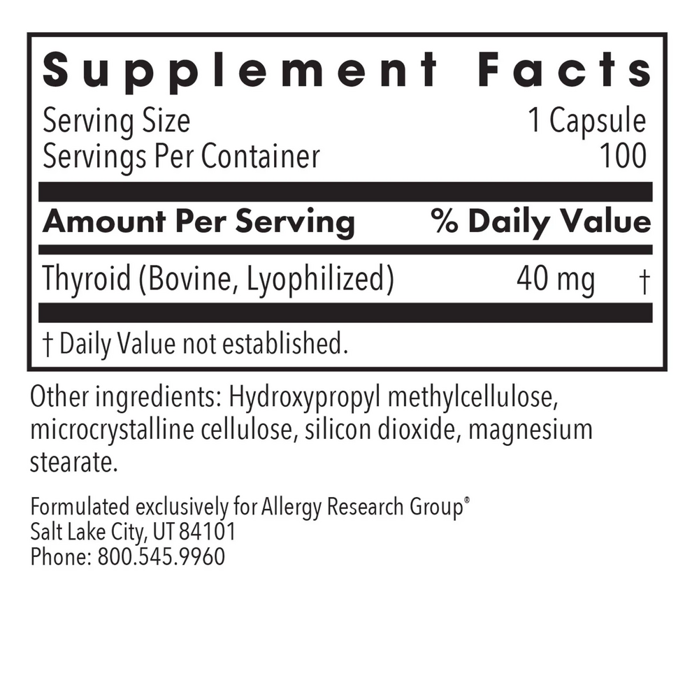 Product image for Thyroid Natural Glandular.