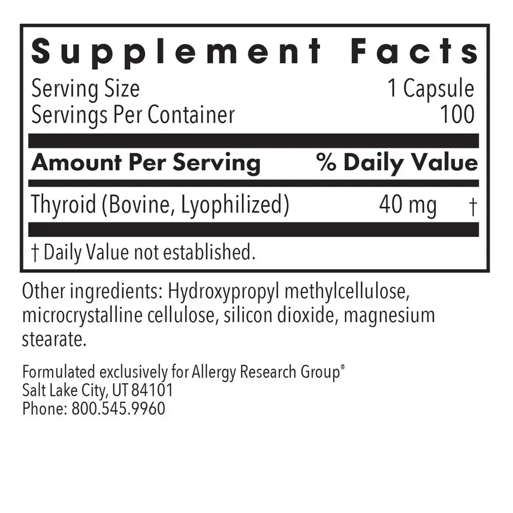 Product image for Thyroid Natural Glandular.
