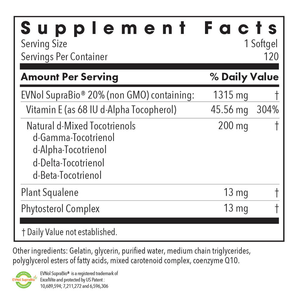 Product image for Tocomin SupraBio Tocotrienols 200mg.