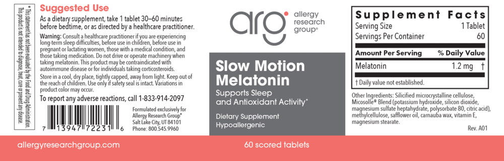 Product image for Slow Motion Melatonin.