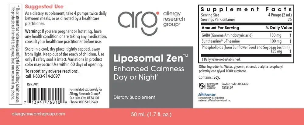 Product image for Liposomal Zen.