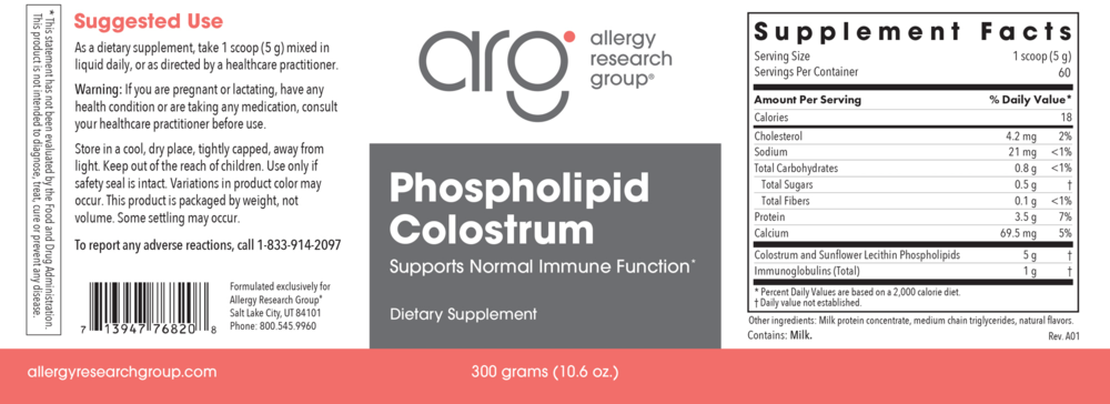 Product image for Phospholipid Colostrum.