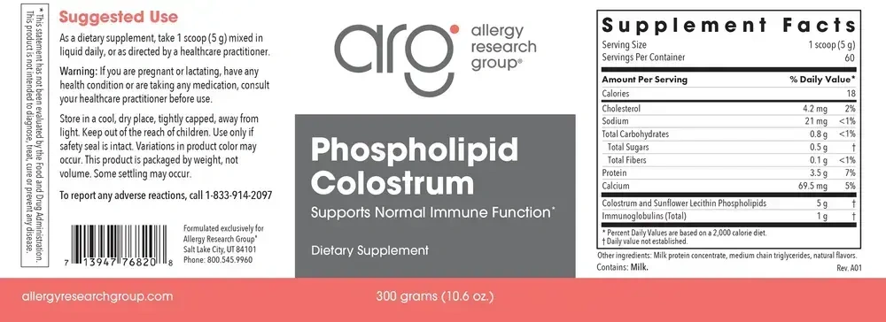 Product image for Phospholipid Colostrum.