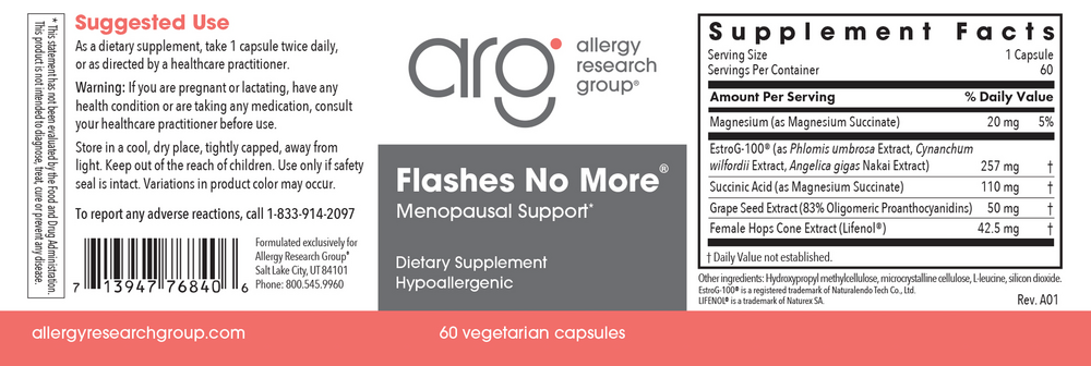 Product image for Flashes No More Vasomotor.