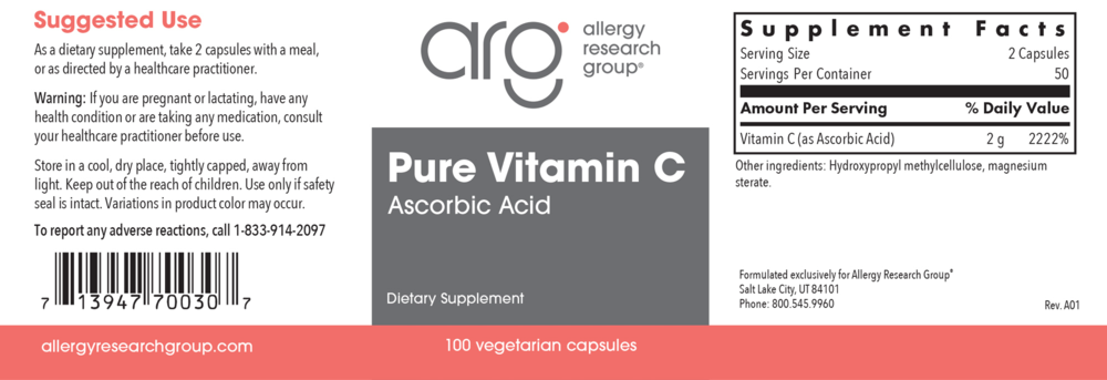 Product image for Pure Vitamin C.