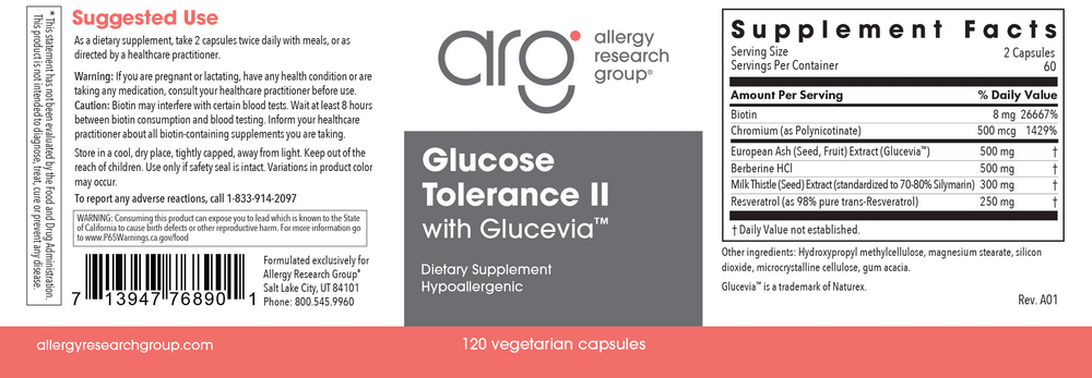 Product image for Glucose Tolerance II w/ Glucevia.