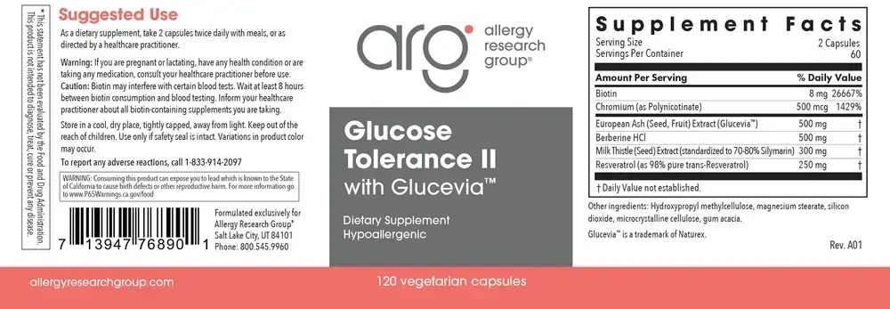 Product image for Glucose Tolerance II w/ Glucevia.