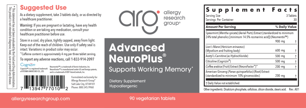 Product image for Advanced NeuroPlus Clinical Nootropic.