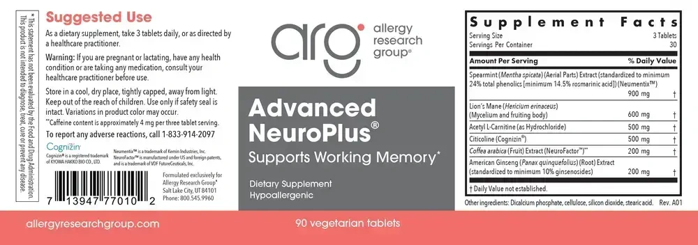 Product image for Advanced NeuroPlus Clinical Nootropic.