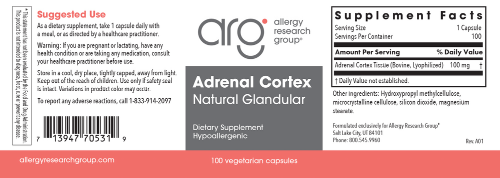 Product image for Adrenal Cortex Natural Glandular.