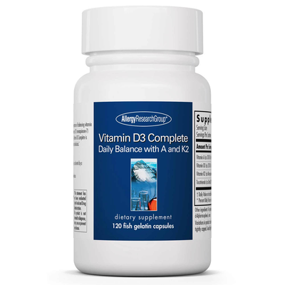 Vitamin D3 Complete Daily Balance with A and K2 120 capsules