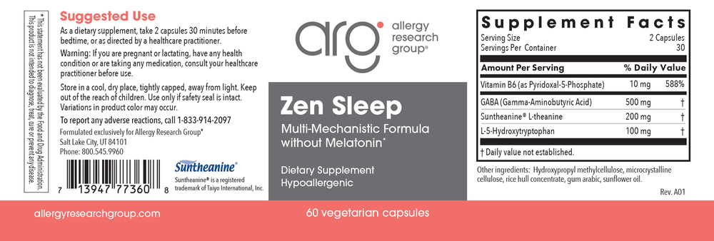 Product image for Zen Sleep w&#x2F; L-Theanine.