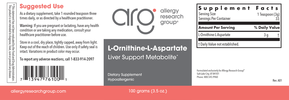 Product image for L-Ornithine-L-Aspartate.